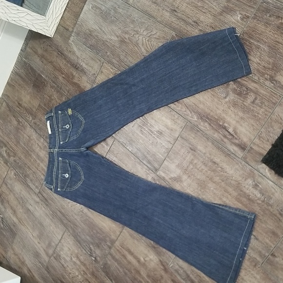 Miss me low waisted patterned waistband flare jeans - Picture 2 of 3